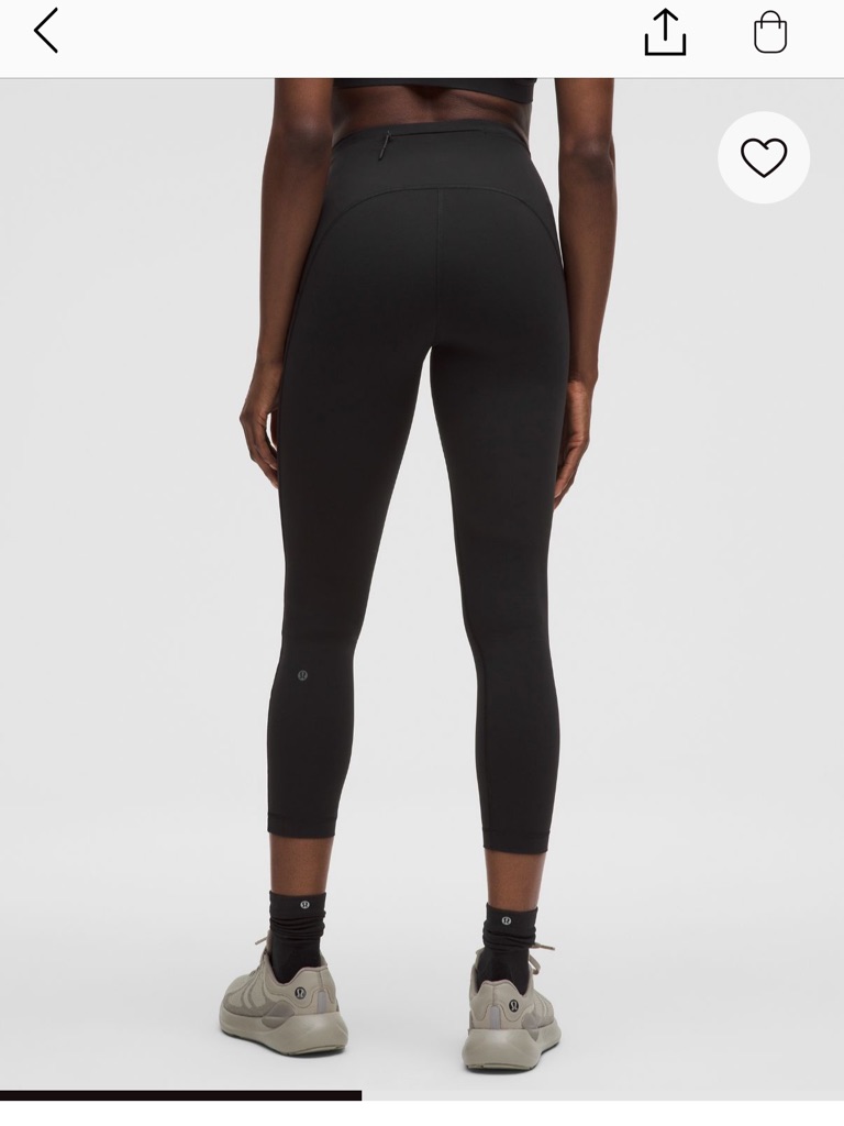 Lululemon Athletica Black Reflective Swift Speed High Rise Tights